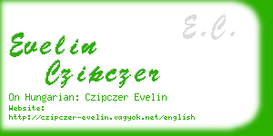 evelin czipczer business card